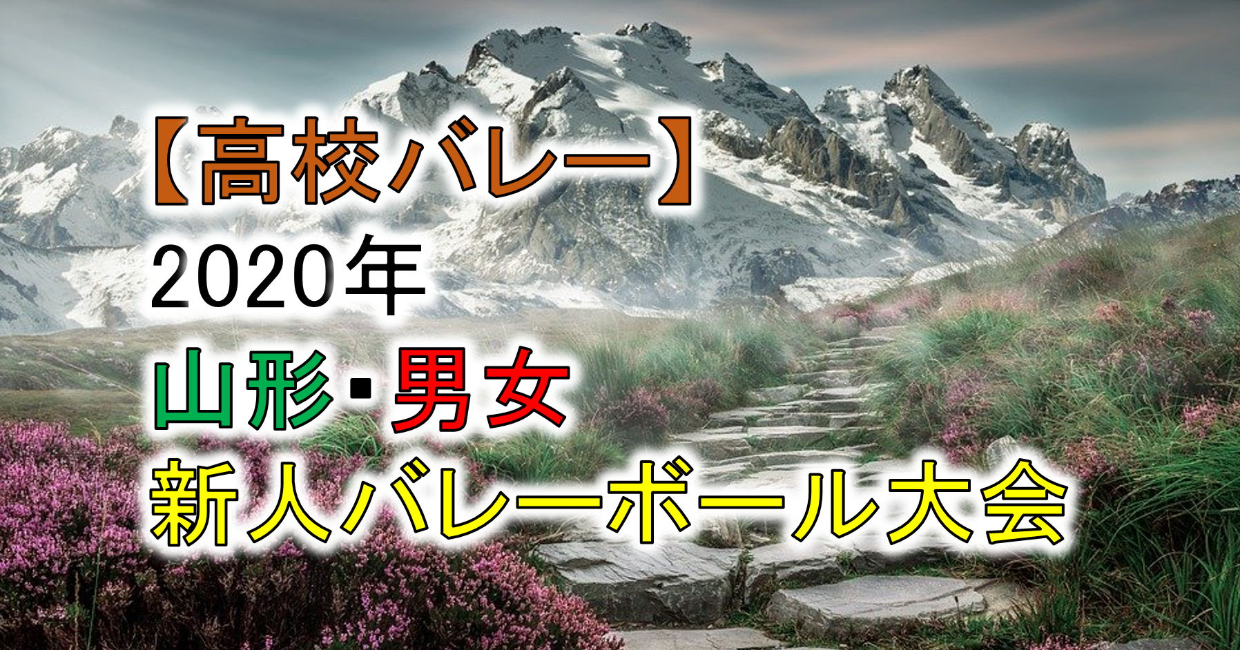【2020年 高体連】山形・高校新人バレーボール大会(男女)組合せ、結果